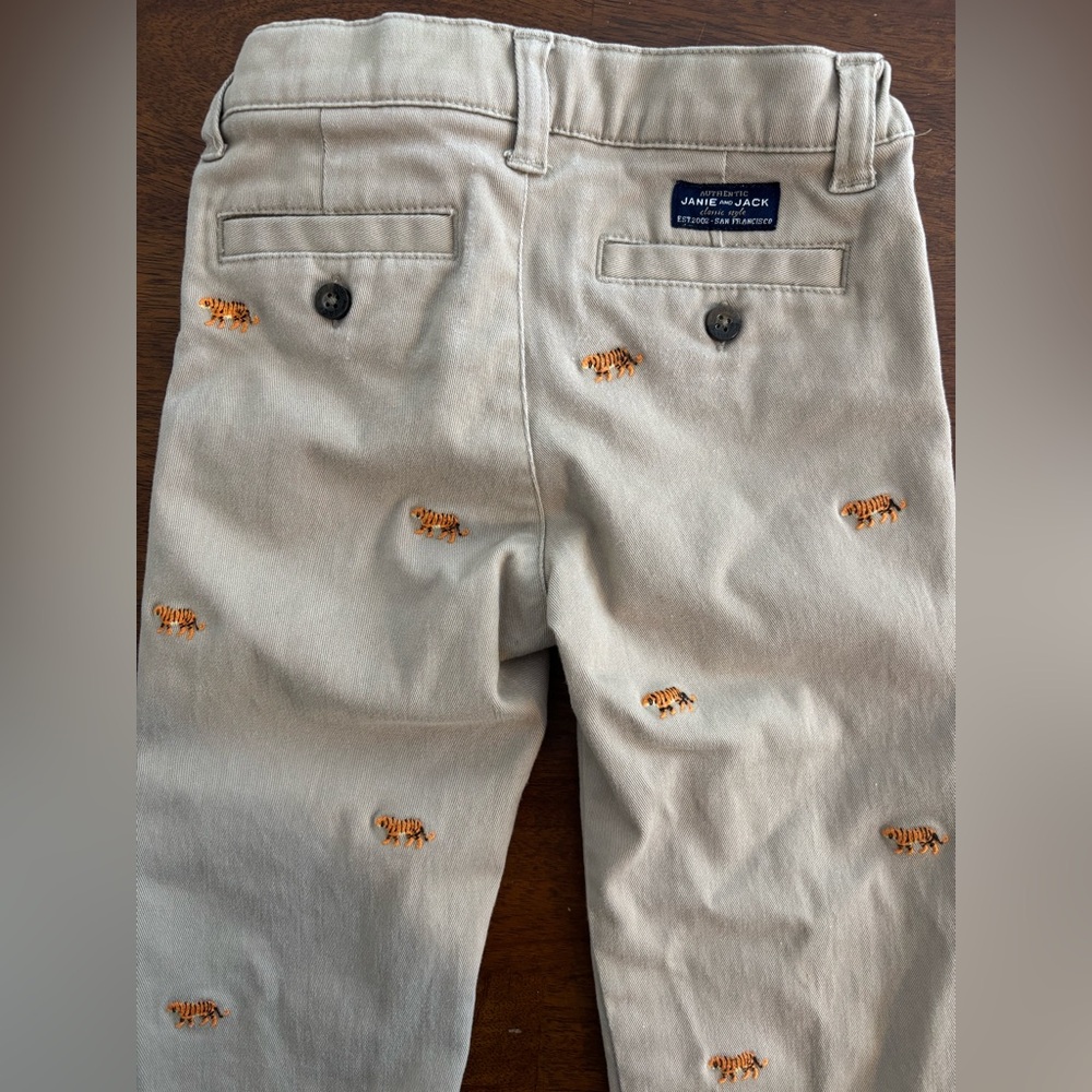 Janie and Jack Embroidered Tiger Pants - Toddler - Picture 4 of 4